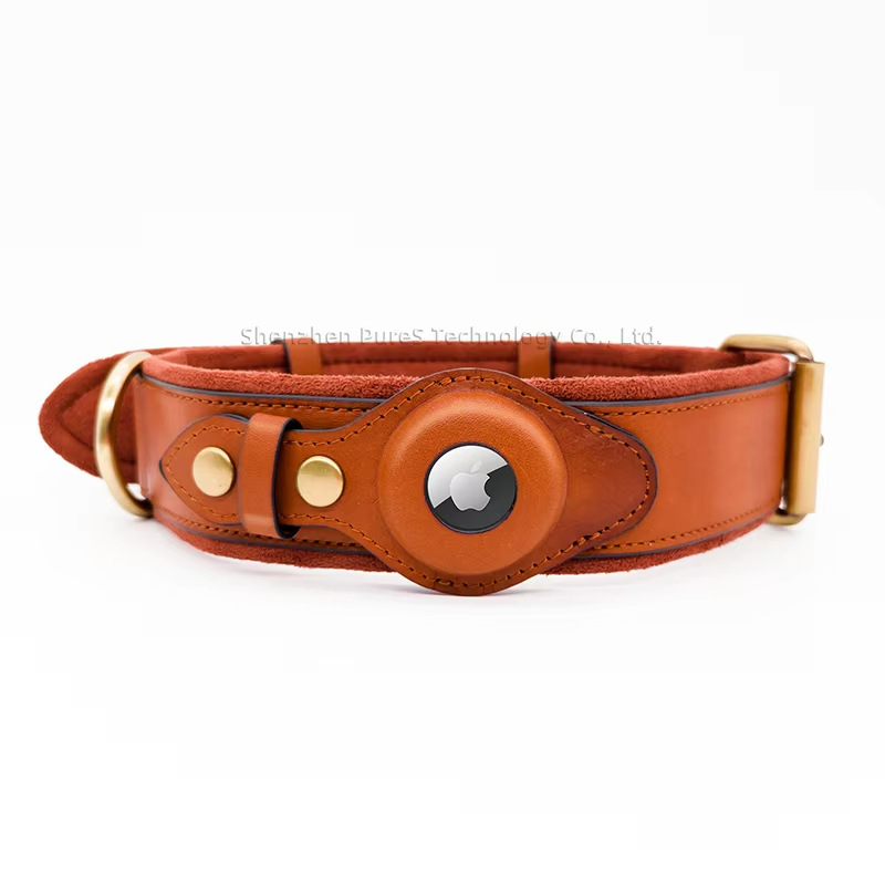 Pet Gps Tracker Collar - Collier de chien en cuir avec